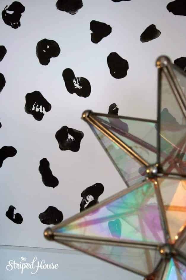 DIY Animal Print Bookcase Background 3