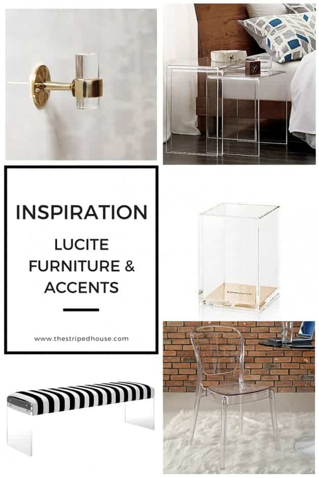 The Striped House - Lucite Furniture & Accents