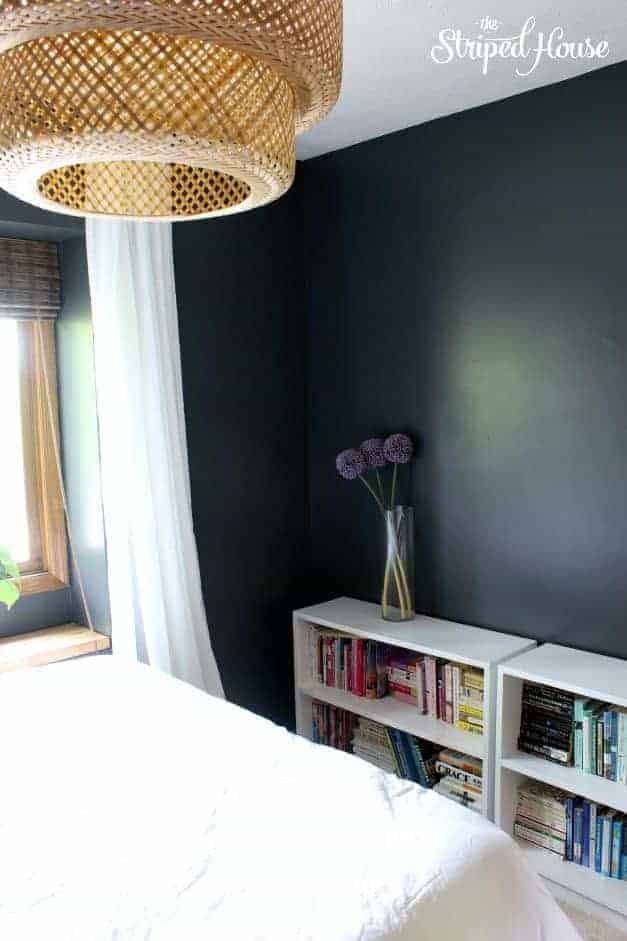 the striped house guest bedroom makeover