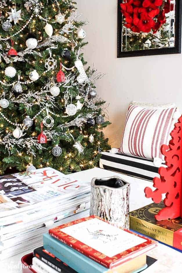 black-white-and-red-modern-traditiona-christmas-tree-coffee-table-the-striped-ouse