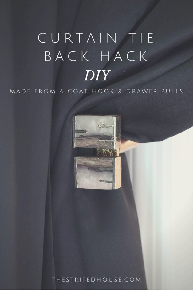 How to DIY a contemporary curtain tie back.