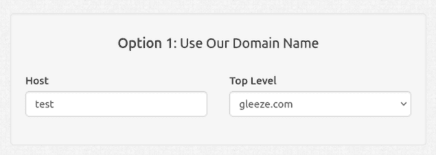 "DDNS domain name configuration screen for the Dynu DNS platform.