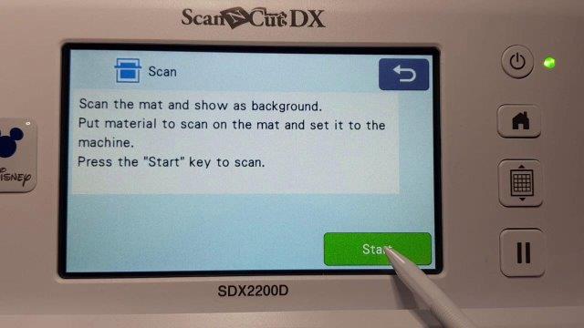 Instructions on how to scan using the Scan button.