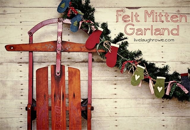 felt mitten garland