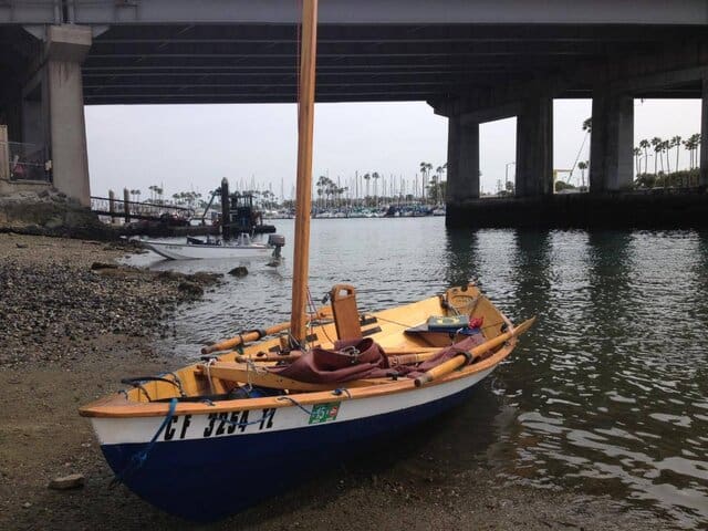 John Lizardi's NorthEaster Dory wanted a bigger lug sail - RSS sails - Simple inexpensive quality sails.