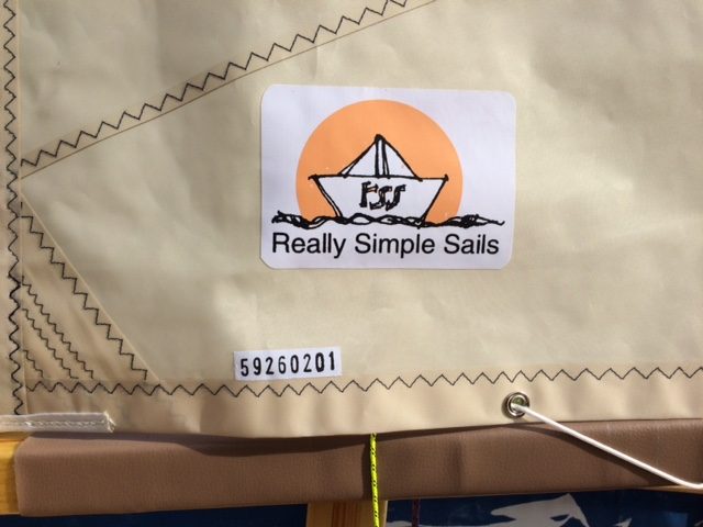 Cream balance lug sail for Dave Gentry designed Annabelle Skiff - reallysimplesails.com