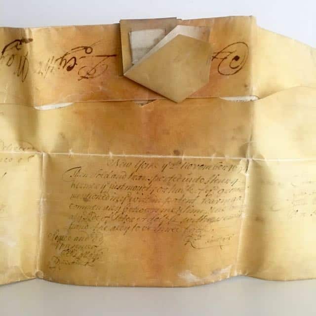 17th Century Vellum Deed