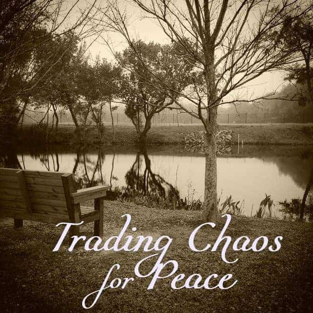 Trading Chaos for Peace