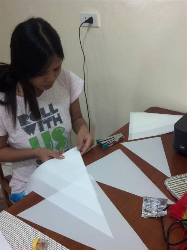 Making sail patch preassemblies - reallysimplesails.com