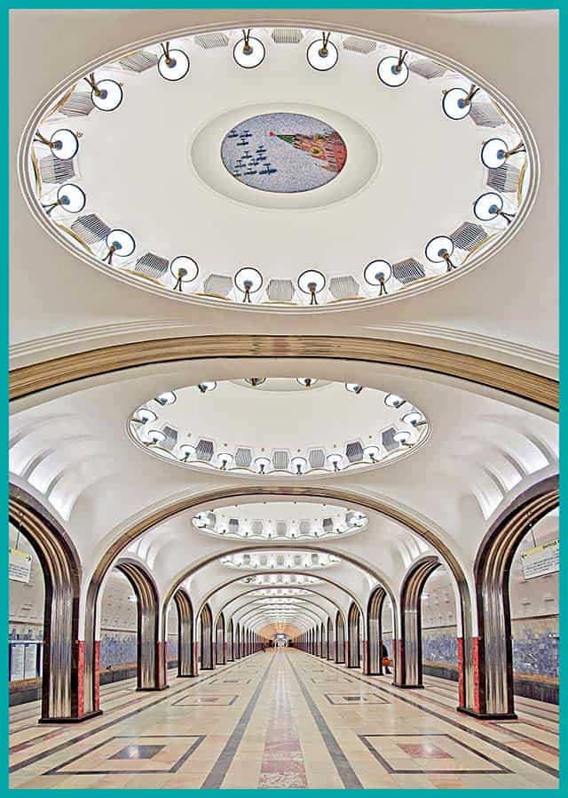 stazione metro mosca Mayakovskaya