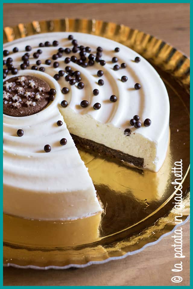 Cheesecake senza cottura ai Pan di Stelle - Interno della torta