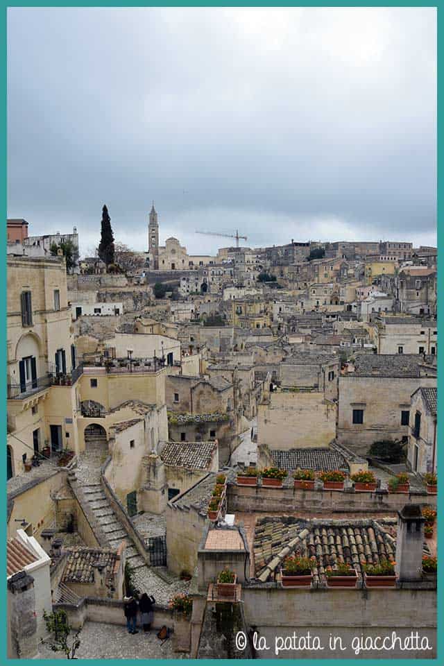 Vista panoramica dei Sassi a Matera