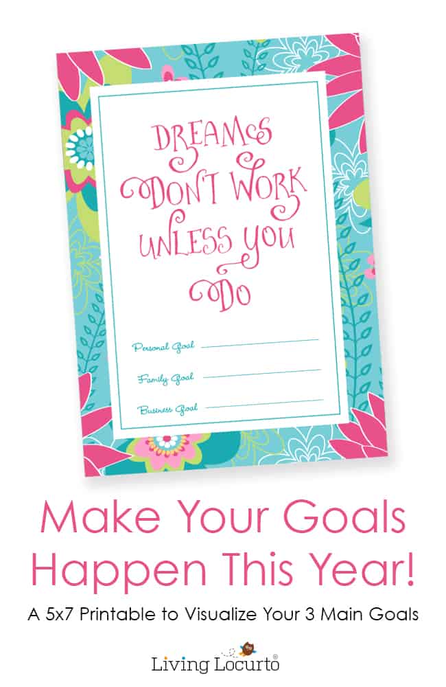 Free Printable Dreams & Goals Print