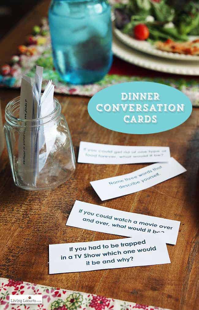 48 Dinner Conversation Starter Cards