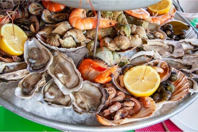 Seafood platter. Eating an amazing seafood platter is one of the best things to do in Ericeira