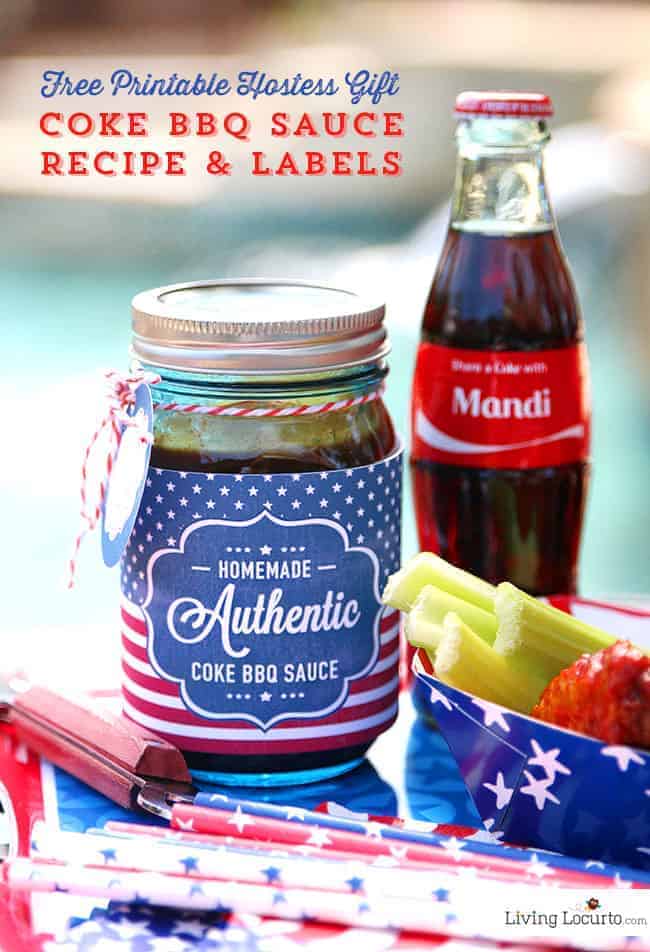 Coke Barbecue Sauce with Free Printable Labels