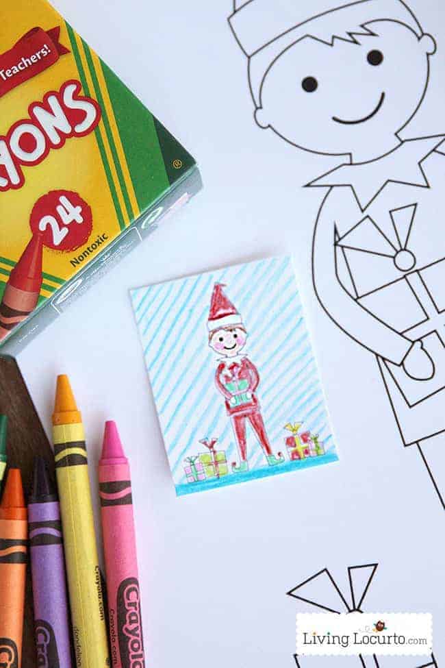 Elf Free Printable Coloring Sheets