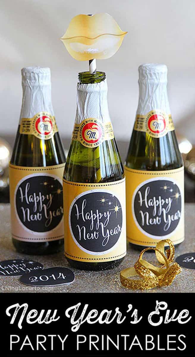 New Years Eve Party Ideas and Photo Prop Printables