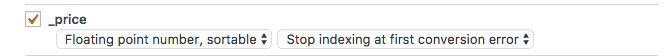 Index the product price, and give it a number/sortabe type