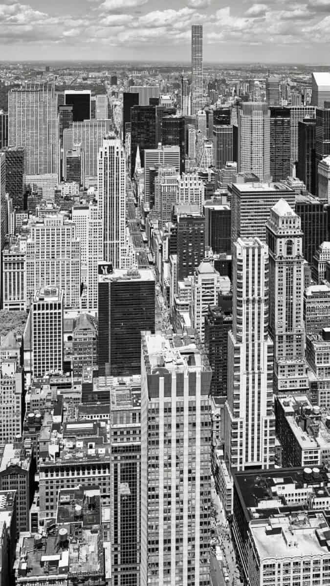 Black White NYC skyline iPhone Wallpapers