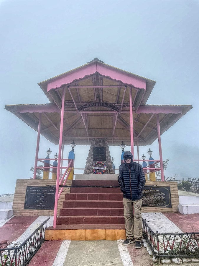 War Memorial RR Hills on a foggy day Things to do in Bomdila