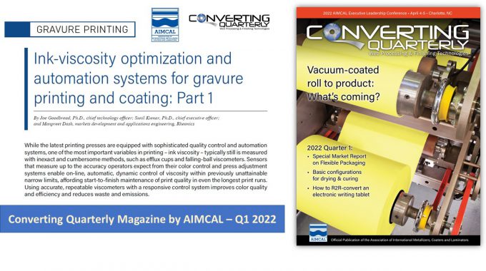 AIMCAL CQ2022レオニクス粘度に関する記事