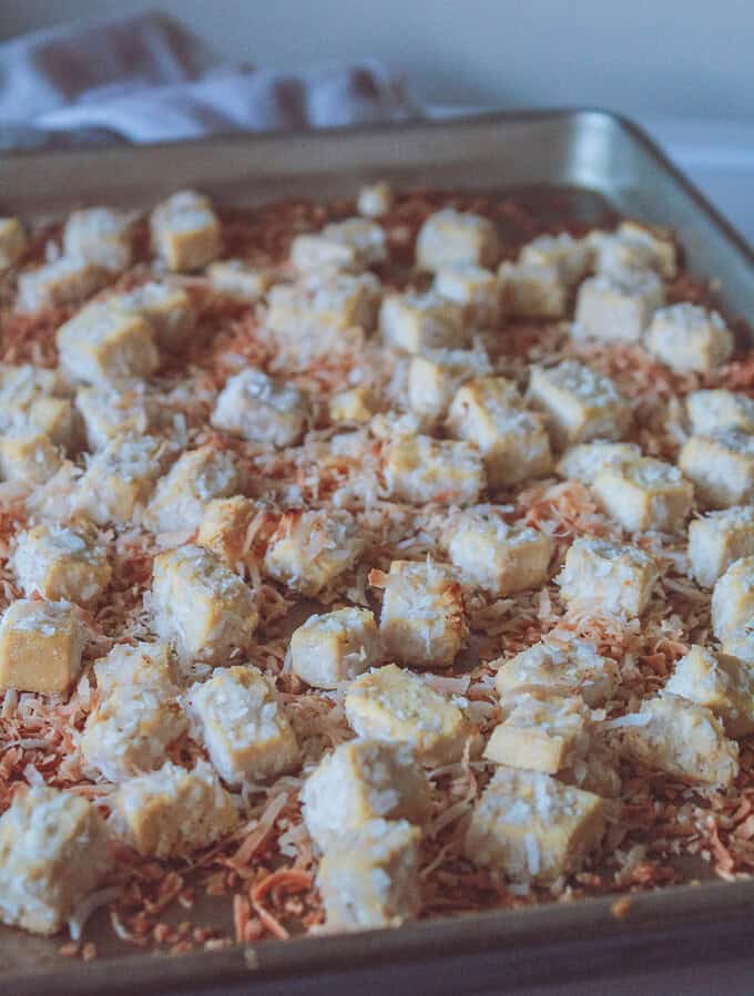 Easy Coconut Crusted Tofu