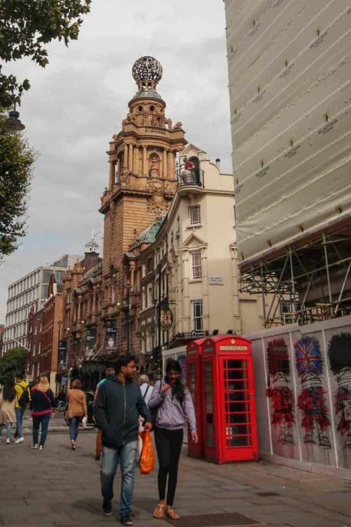 Looking down St Martins Lane wall art