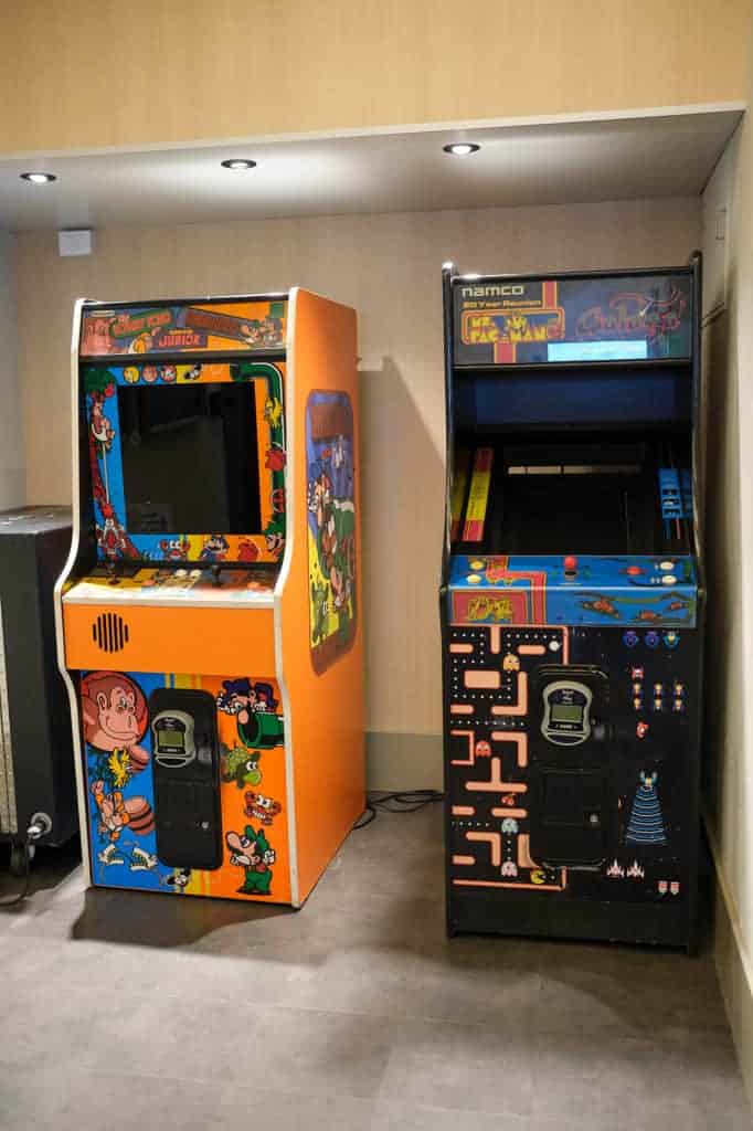 Arcade Games at Vibe Teen Club Pool Deck Disney Wonder San Juan to New Orleans