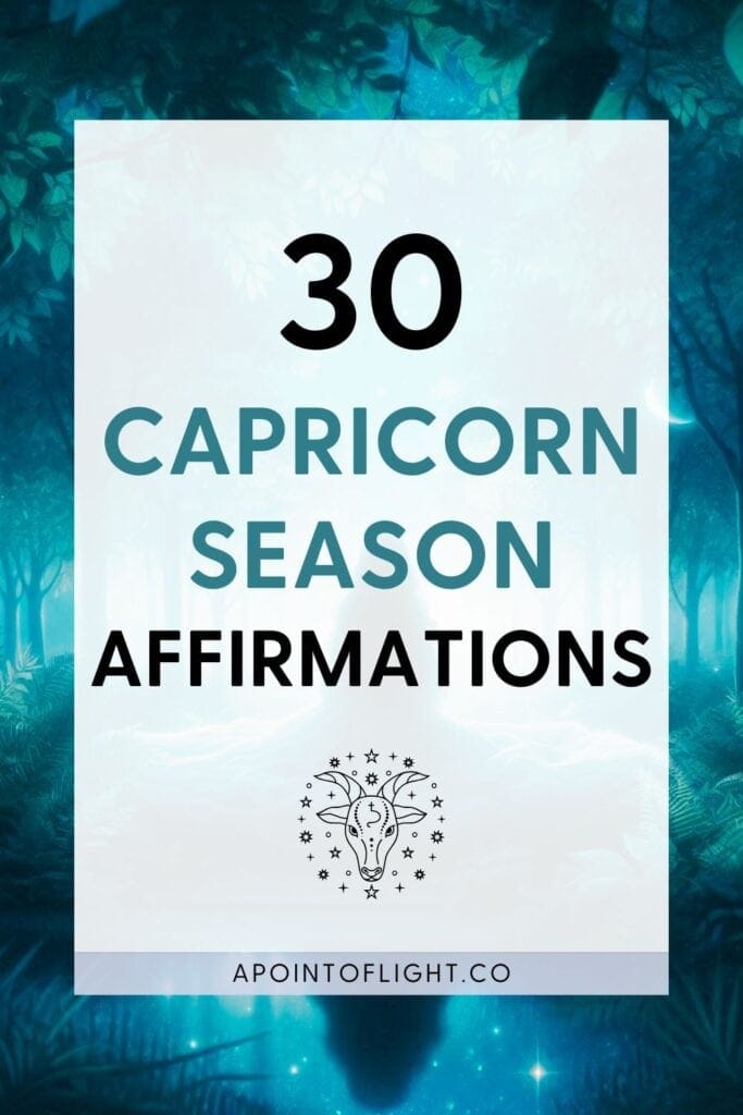 Capricorn Affirmations for Self-Trust, Achieving Goals, and Practical Success