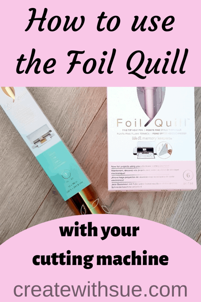 Foil Quill Pinterest Pin for the post how to use the foil quill