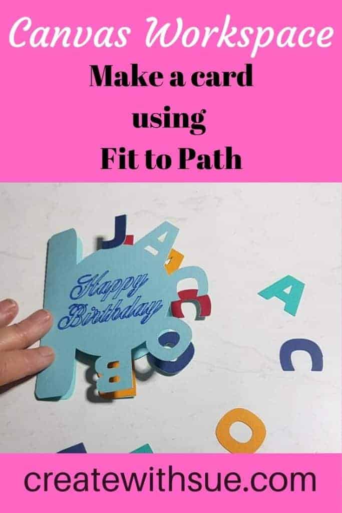 Pin on how to create a curved text card in Canvas Workspace using the Fit to Path feature.