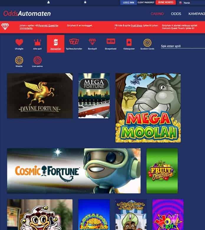 Odds Automaten Casino & Sportsbook