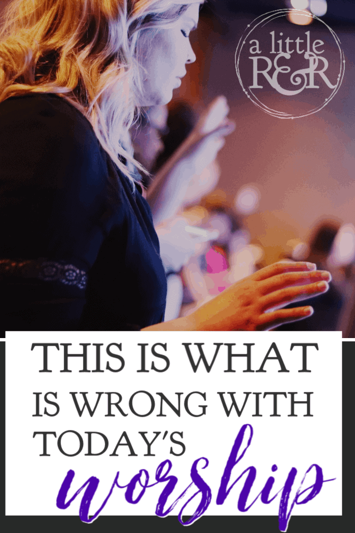 There is one thing that is wrong with worship in today's culture, and it is robbing us of a Christian life lived with depth and meaning that glorifies God. #alittlerandr #worship #church #God #Jesus #Bible