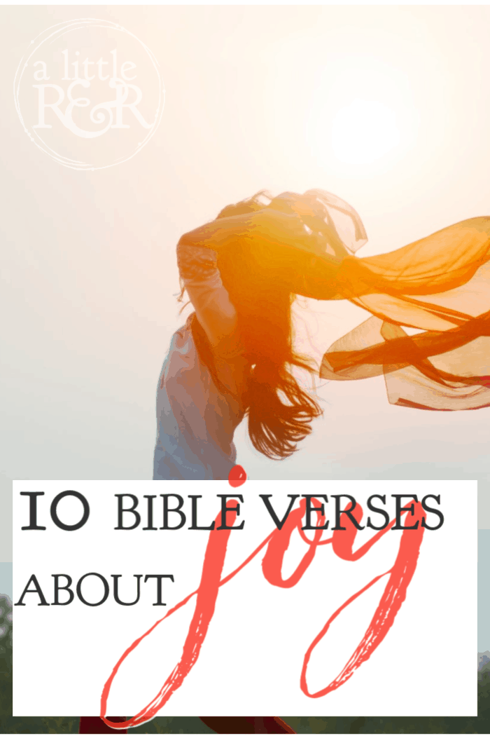 Christians should be the most joyful people on earth. Here are 10 Bible verses on joy you can print out and take with you for when you're facing hard times. #alittlerandr #joy #Bible #warroom #prayer #Scripture #Christian #Christianliving #Jesus