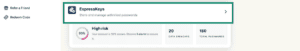 ExpressVPN+ dashboard showing ExpressKeys highlighted.