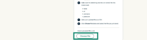 ExpressKeys browser extension import data from Brave.