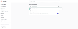 Payment method autofill settings in Brave browser.
