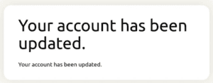 Notification showing that the ExpressVPN password has been updated.