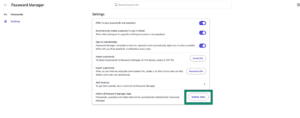 Delete all passwords in Brave browser.