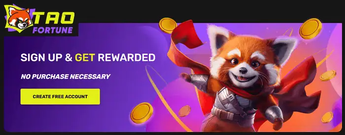 Get free bonus at Tao Fortune Casino!
