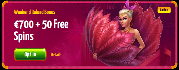 Joker8 Weekend Reload: 50% Bonus and 50 Free Spins 
