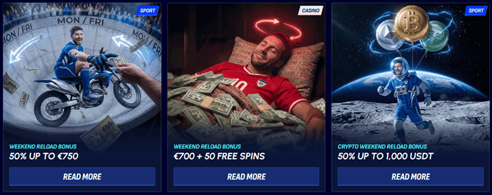 BetScore Reload Bonuses 