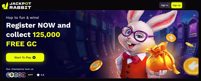 Claim Free Gold Coins at Jackpot Rabbit Casino!