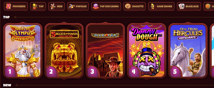 Jeux Populaires Magius Casino