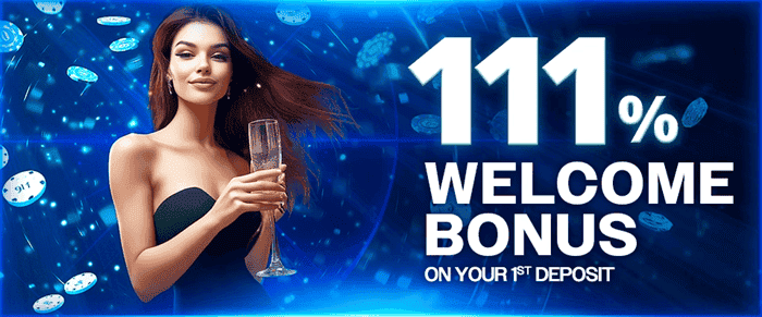 CryptoSlots 111% Welcome Bonus on first deposit 