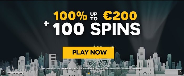 100 bonus spins on first deposit 