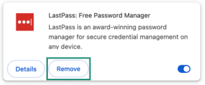Remove LastPass Chrome extension.