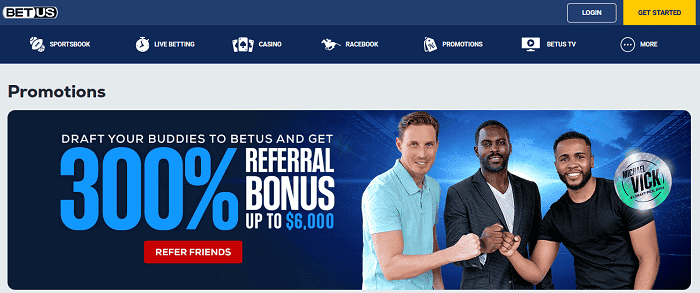 300% up to $6000 welcome bonus 