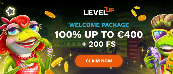 LevelUp 200 free spins on deposit 